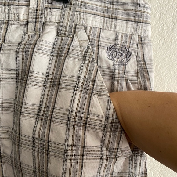 Phat Farm Classic Plaid Flat Front Performance Shorts 38 - Picture 6 of 12